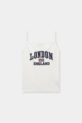 3D London Embroidered Tank Top